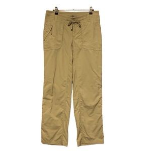 The North Face tan convertible nylon womens hiking pants size 6